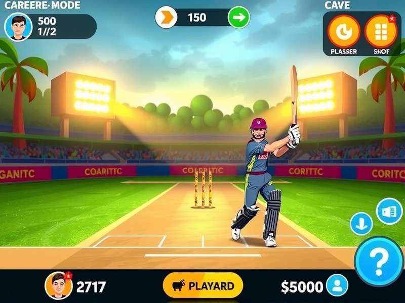 Career mode progression in Chai Stall Cricket Heroes
